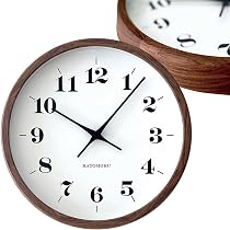 Amazon.co.jp: KATOMOKU muku clock 12 ウォールナット km-98WA